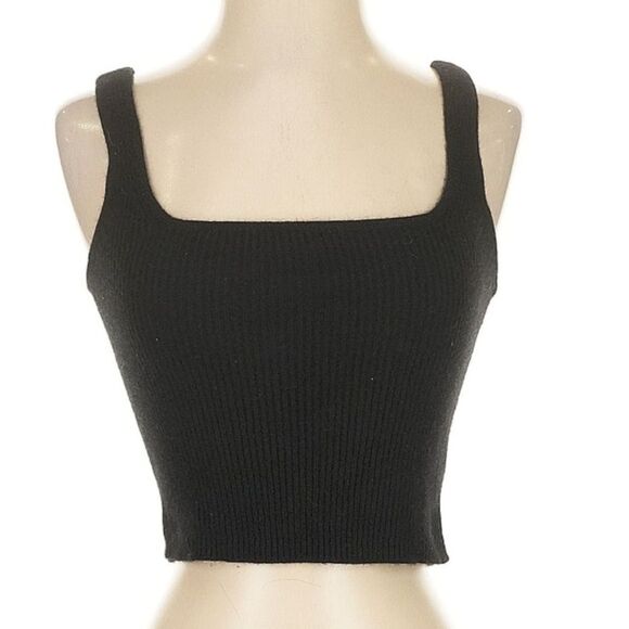 Reformation Varenne Cropped Tank Top 100% Cashmere Kitten Soft Minimalist XS - Picture 2 of 9